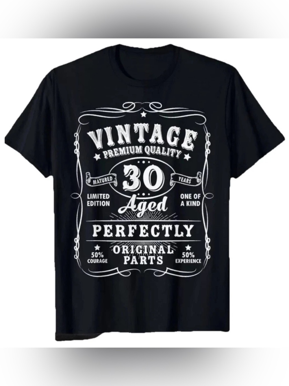 Vintage 30th Birthday Decorations Men Gag Funny 30 Birthday T-Shirt XL
